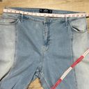 Hollister  Ultra High Rise Dad Jean Two Tone Denim Size 34 /19R Photo 5