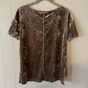 Rebecca Minkoff  Grey Velvet Tee Size Small Photo 1