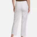 7 For All Mankind NEW  High Waist Straight Leg Crop Jean in White Sz 28 Photo 1