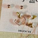 The Bar Bijoux Jewelry Earrings Set Rose Gold Arretes Photo 1