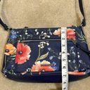 Dana Buchman  Crossbody Blue Floral Purse Bag Photo 10