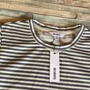 BB Dakota  Sparkly Blue/White Striped Swing shirt Photo 1