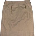 Anne Klein  stretch tan zipper skirt 4P Photo 0