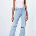 RE/DONE NWT REDONE Bleach Distressed Destroy 90’s High Rise Loose Photo 3