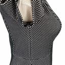 Kensie Black & White Checked Zipper Detail Knit Mini Dress Photo 5