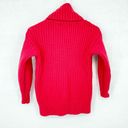 Everlane  Women's Red 100% Wool Knit Ribbed Turtleneck Sweater Size XS Photo 5