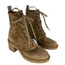 Gianvito Rossi  Foster 45mm Suede Lace Up Boots in Beige Photo 5