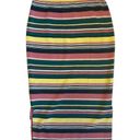 Anthropologie  Maeve Women’s Sz M Stripe Knit Lana Sweater Straight Midi Skirt Photo 9