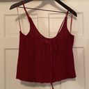 Free People NWT  ‘Get To Know You’ back tie cropped knit cami, size medium Photo 6