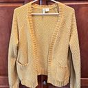 Sky And Sparrow Mustard Cable Knit Sweater Photo 0