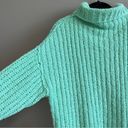 We The Free Free People  Green Turtleneck Sweater XS Photo 2