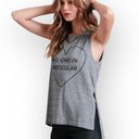 Lovers + Friends new  ᯾ No One in Particular Muscle Tee Tank ᯾ Sweatshirt Grey ᯾ Photo 14