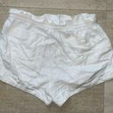 HOUSE‎ OF HARLOW 1960 Paper Bag Shorts Women Size XL Ivory Linen Blend Pockets Photo 2