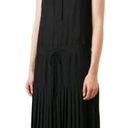 Vince  Black Drop Waist Pleated Neutral Minimalist Midi Dress NWOT Size XL Photo 0