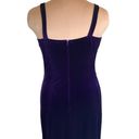 Onyx Vintage 90s  Night Dress Evening Gown Purple Velvet Sweetheart Neckline Maxi Photo 8