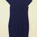 MM.LaFleur  Short Sleeve Boat Neck Nisa Shift Dress Galaxy Blue Women's Size 2 Photo 2