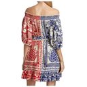 Farm Rio Red and Blue Mixed Pineapple Garden Mini Women's Dress Size XS Photo 3