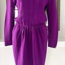 St. John  Couture Purple Sweater Dress, Size 8 Photo 0