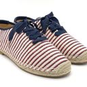 Joie NEW  Corston Espadrille Sneaker Navy Red Cream Gold Women’s 38.5 US 7.5-8 Photo 6