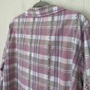 Dress Barn  Button Up Collared Shirt Plaid Floral 3/4 Sleeve ~ Woman Size 14W/16W Photo 6