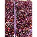 DKNY Women’s  Animal Print Pull-On Drawstring Pants Pink and Black Size XL Photo 6