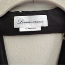 Lovers + Friends  Black, Silver & Gold Star Print Cropped Blouse Back Cutout Sz S Photo 4