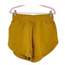 Harper Cleo  Sweat Shorts Womens Small Yellow Gold Solid Drawstring Athleisure Photo 0