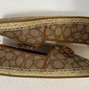 Coach NWOT  Carson Espadrille Loafers Women's 9.5 Khaki/Saddle Flats Logo Tassels Photo 11