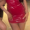 Babyboo Red Bodycon Mini Dress Photo 3