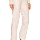 L'Academie L'Academia Leather Pants Bone White MEDIUM Tapered Moto Biker Designer NEW Photo 2