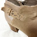 DV by Dolce Vit Dolce Vita Taupe Brown Suede Heeled Ankle Booties Sz 9.5 Photo 2