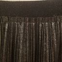 St. John 💕💕 Pleated Foil Skirt Elasticized Waist ~ Black & Gold XL NWOT Photo 7