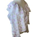 Majorelle Revolve Sheer Floral Cambridge Top Misty Purple Ruffles Frilly Flouncy Photo 4