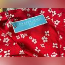 Draper James NWT  Flutter Sleeve Wrap V-Neck Dress Sz XXL Red Floral Ruffle White Photo 5