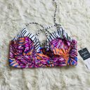 The Cove Salt +  Lilac Hawaii Printed Bikini Top Small Photo 0