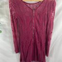 Ecote Urban Outfitters  Pink Lace Overlay Dress M Photo 3