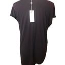 Max Studio  black scoop neck long asymmetrical tunic that can be tied on the side Photo 5