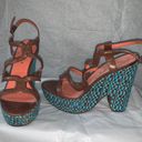 Via Spiga  Open For Teal Wedge Heels Photo 0