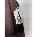 Anne Klein A line‎ 100% Linen Skirt Brown Vintage Woven Academia Chic Photo 10