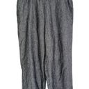 J.Jill  Linen Love Linen Women’s Wide Leg Crop Pants Grey Marl Size XL Photo 0