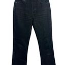 Reformation  Jordi Kick Flare Button Fly Ankle Jeans Black 24 Photo 4