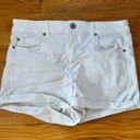 American Eagle Outfitters White Denim Shorts Photo 1