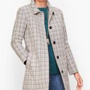 Talbots  Plaid Checkered Mac Classic Lined Jacket Overcoat - 4 Photo 0