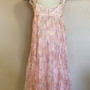 Lulus NWOT  Finest Endeavor Blush Pink Floral Pleated Bustier Midi Dress Photo 3