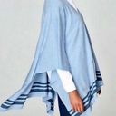 J.Jill  Ruana Wrap Poncho Open Cardigan One Size Blue Lightweight Photo 1