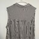 Time And Tru  Popover Tank Top White Gray Stripe Photo 8