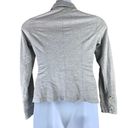 CAbi  Sz Small Sweatshirt Cardigan Heathered Gray Double Breasted Button Collared Photo 1