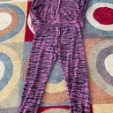 Lounge Tiger Print  Two Piece Matching Set Sweatsuit Sweatshirt Joggers Medium Photo 0