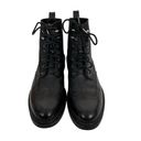 Rag and Bone  Black Leather Wingtip Combat Boots Sz 38.5 Photo 1