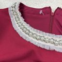 Betsey Johnson : Red Pearl Holiday Dress Photo 7